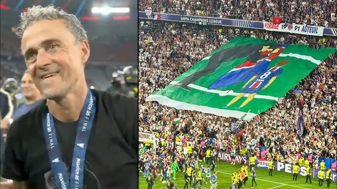 Kisah Haru di Balik 'Luis Enrique dan Xana' dalam Tifo Fans PSG